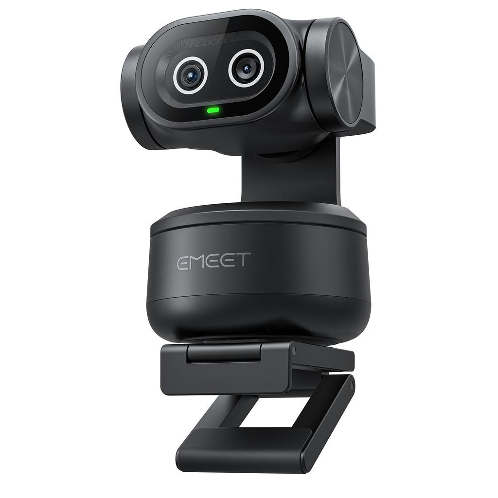 EMEET PIXY 4K Webcam AI Auto PTZ Camera with PDAF Sony Three Preset Gesture Compatible with and Switch 2 for Streaming - Tracking, High-Speed