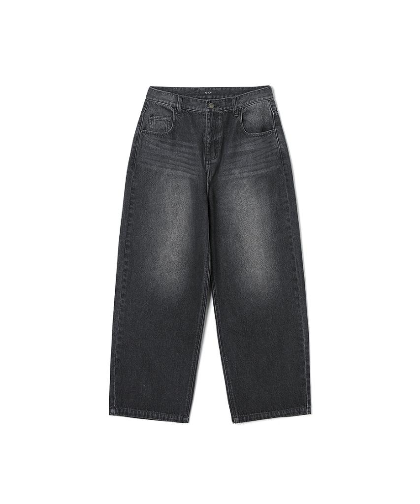 ADHOC Men'S Baggy Fit Denim Pants (Black) (Hc2Dp02)