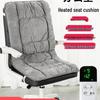 Integrated Electric Heated Seat Cushion for Office Chair - Autumn/Winter Warming Pad with Backrest