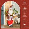 120cm Animated Santa Claus Figure, with Sound and Lights - Red/Green
