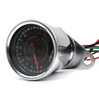 DC 12V Electronic Tach Meter Speedometer Gauge Universal Motorcycle Tachometer Blue LED Backlit 1000RPM Motorcycle Tacho Gauge
