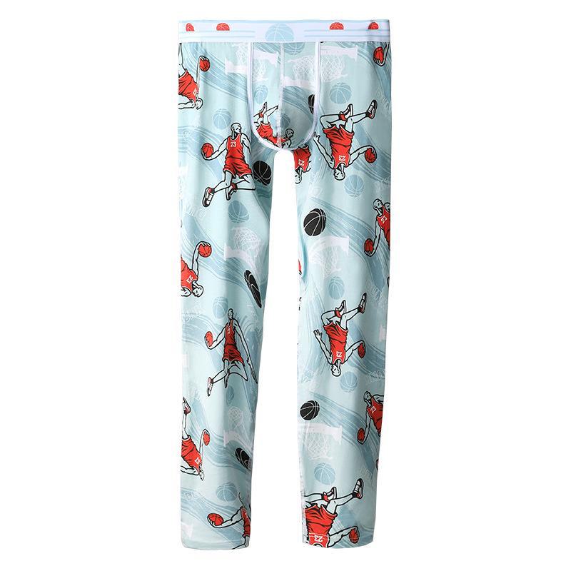 

Мужские облегающие брюки из хлопка с принтом: Легкий, теплый и модный на осень и зиму XXL светло-синий