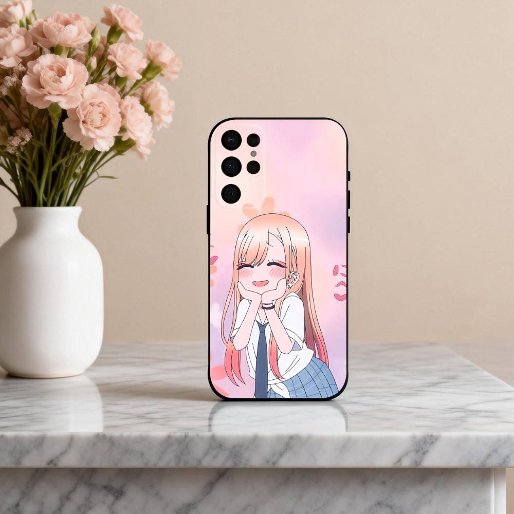 M-Marin K-Kitagawa My Dress Up D-Darling Phone Case For Samsung S25,24,23,22,30,21,10,9,Ultra,Plus,Lite,FE,4,5 G Soft Black Case