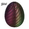 Easter Egg Toy Funny Twist Fidget 3D Printed Spiral Figurine Hand Stress Reliever Rotating Puzzle for Adults Anxiety Relief Gradient Color