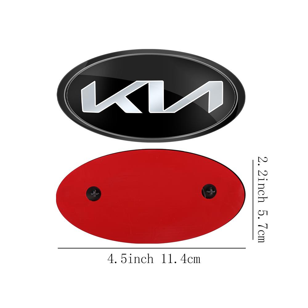 1 Stück Auto Frontklappe Emblem Heckklappe Abzeichen Aufkleber für Kia Rio Picanto Sportage Niro Morning Ceed Optima Seltos Sorento Cerato