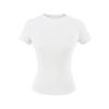 Crew Neck Short-sleeved T-shirt Women's Summer New American Spice Girl Style Basic Solid Color Slim Top