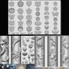 3D Mīksta Silikona Nagu Okeāna Nāriņas Šabloni Nagu Mākslas Veidne Zelta Zivtiņa Koi Buttonscarves Multfilmu Šablons Nagu DIY Aksesuāriem