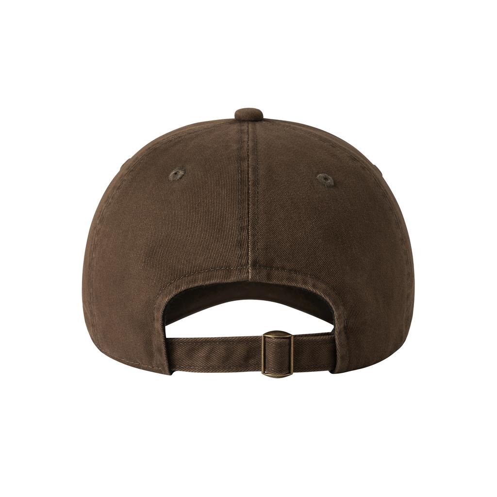 Deodeulimeo Washed Casual Logo Ball Cap - Brown