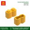 80Pcs/lot 30136 S Shape 2 Holes Construction Bricks MOC Wall Accessories Works With Featuring Blocks Kids Playthings Gift Idea Box