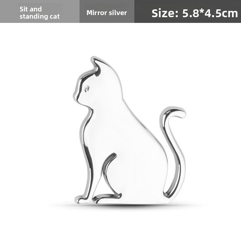 

1 Piece 3D Metal Car Decoration Cat Adhesive Badge Emblem Sticker for Universal Cars Moto Bike Car Styling Accessories