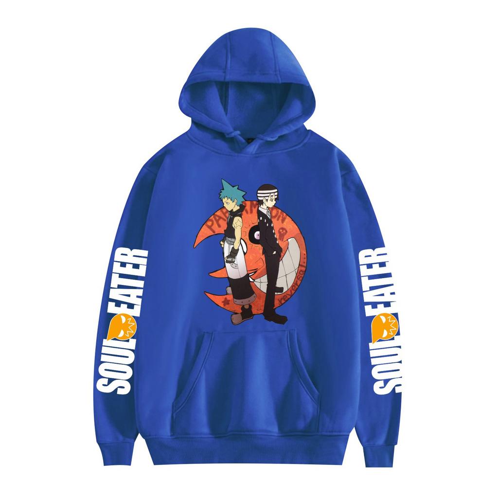 Soul Eater Anime Graphic Printing Autumn Winter Fleece Hoodie