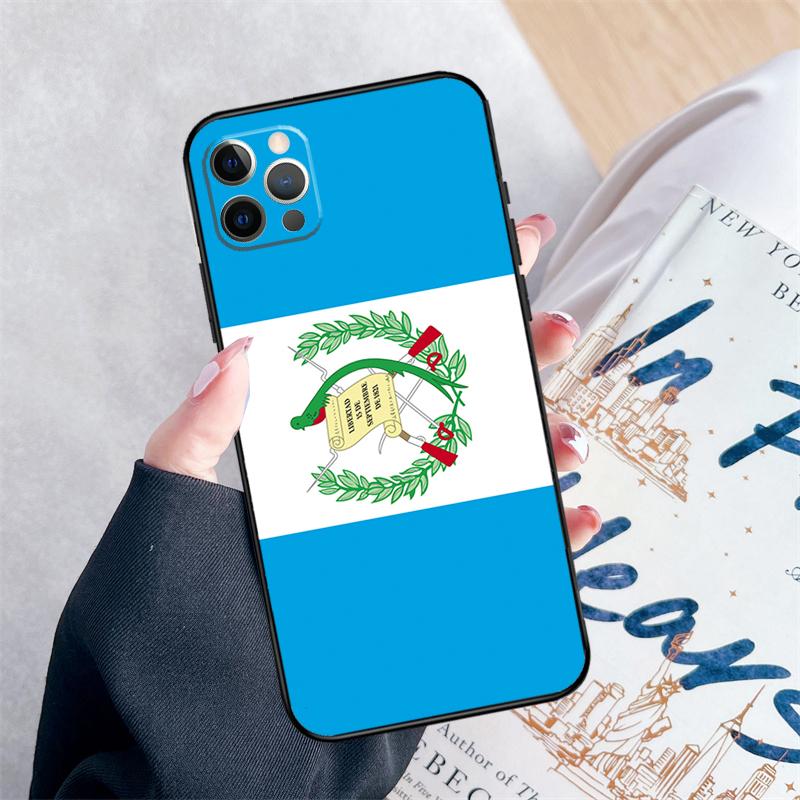 Guatemala Flag Phone Case For iPhone 14 15 16 Pro Max 12 13 Mini 11 Pro Max XR 15 16 Plus 16e Cover Coque