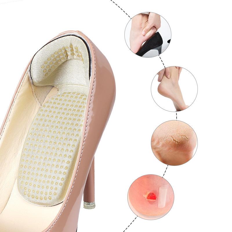 2-in-1 Heel Sponge Adhesive: Prevents Slipping, Thickened Half-Size Insole, Soft Anti-Abrasion Post-Heel Sticker