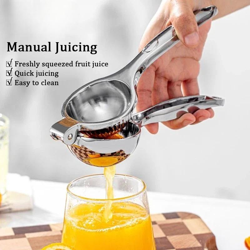 Stainless Steel Manual Juicer Processor Lemon Squeezer Orange Fruit Household Lemon Clip Fruit Pressing Kitchen Accessories