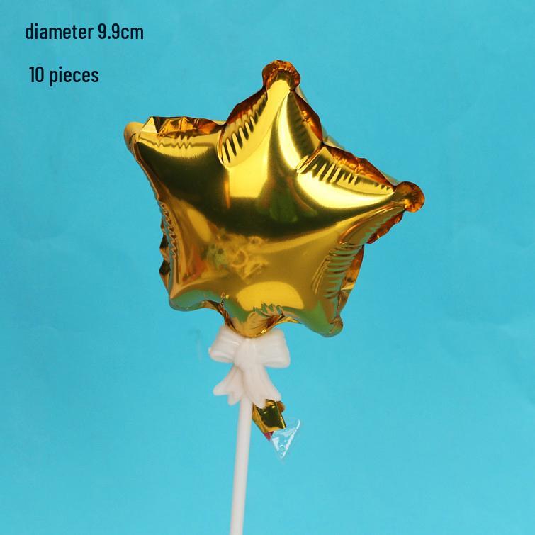 

Influencer Cake Decoration Set: Heart and Colorful Sequin Balloons with Insert Flags - 10 Pieces