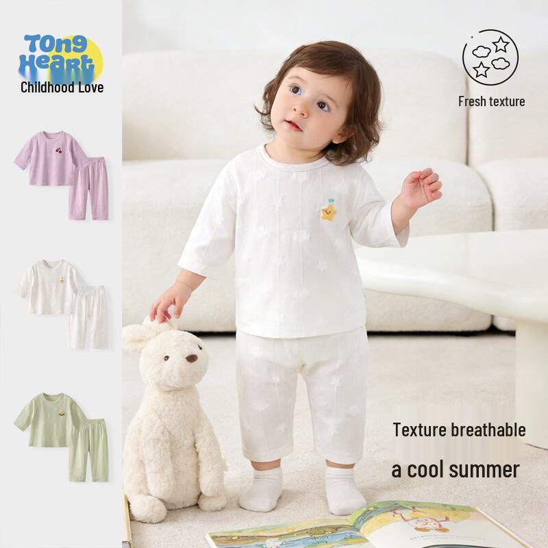 

Baby Summer Thin Jacquard Loungewear Set 110