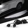 2PCS Car Rearview Mirror Welcome Lamp Blade Light Carpet Projection Lamp Laser Beam Carpet Lamp Universal