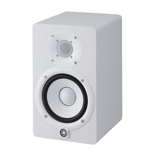 Yamaha HS Series Active Studio Monitor Speaker, White, HS5W (1 unit)