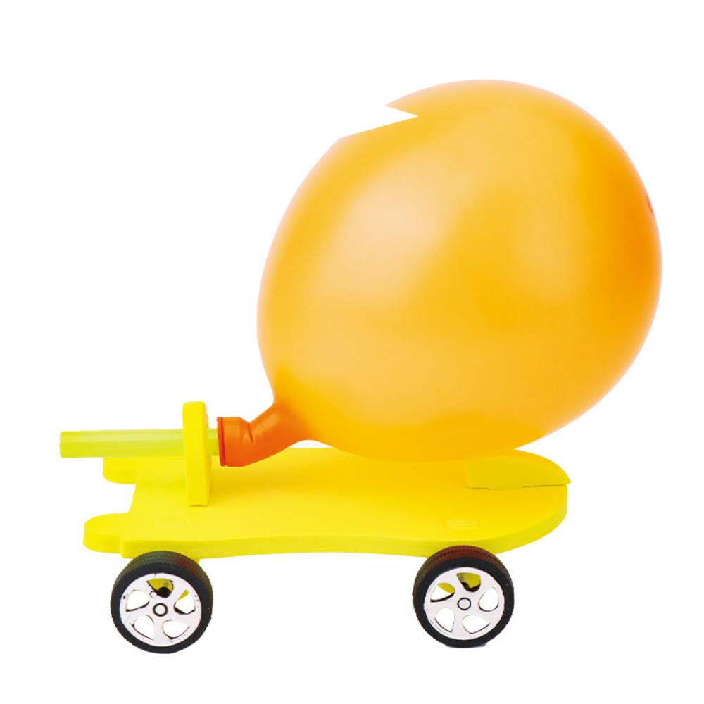 Balloon Powered Balloon Rec oil Car DIY Materials Puzzle Science Education Toy  Home School