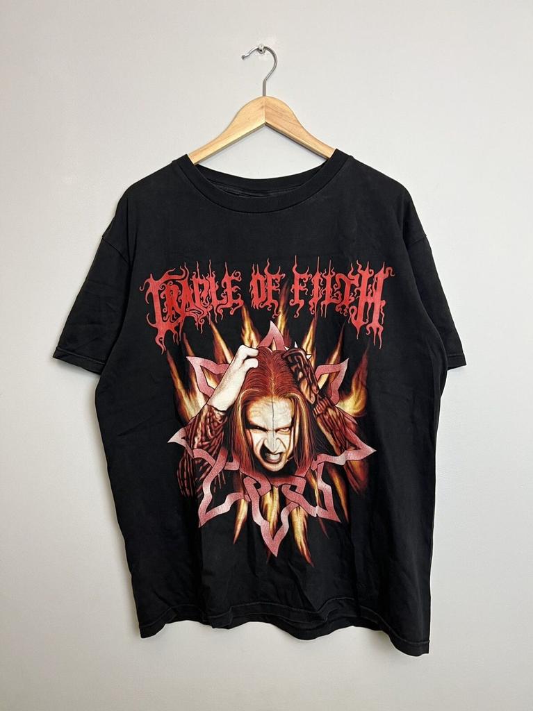 Rare Vintage 90s Cradle Of Filth Black Metal Band Unisex T-Shirt