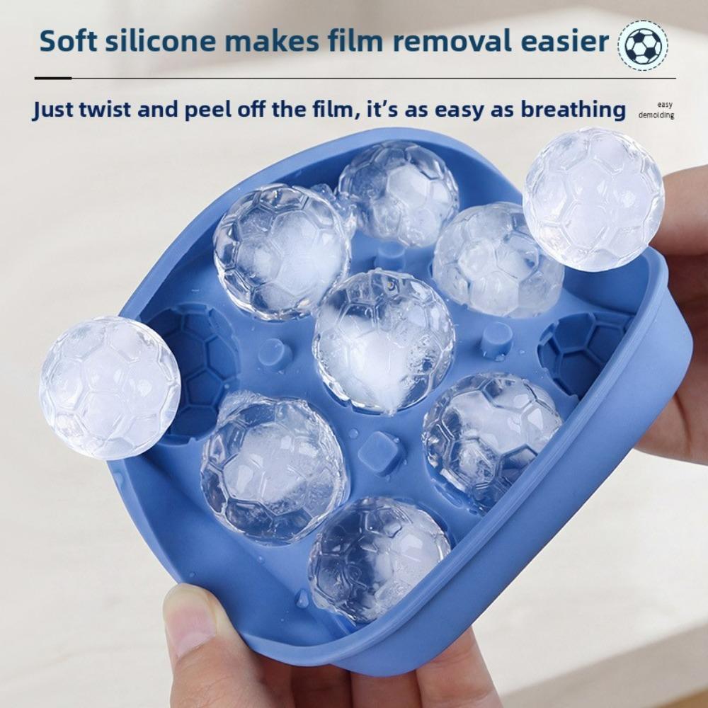 Football Shape Silicone Ice Grid Mold Whiskey Ice Beer Ice Hockey Frozen Ice Cube Mould