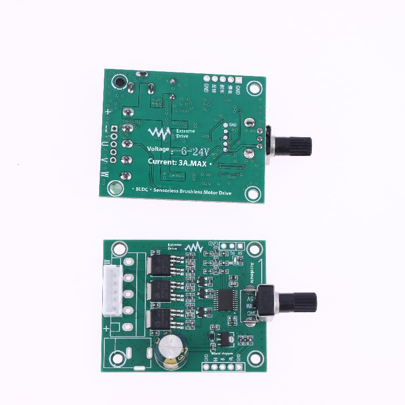 1 Set 24V 75W ESC Geschwindigkeitsregler Modul Dreiphasen DC Bürstenloser Motor Treiberplatine Für Festplattenlüftermotorsteuerung