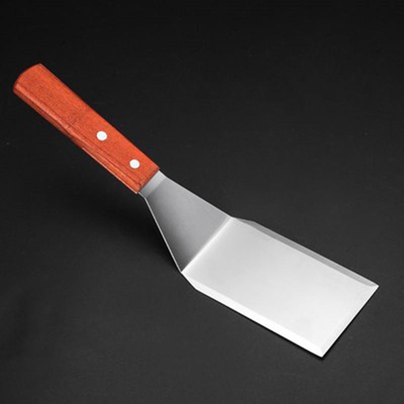 Spatola per Torta in Acciaio Inossidabile con Manico in Legno Pala per Formaggio Pala per Pizza Spatola per Torta Pizaa Strumenti da Forno