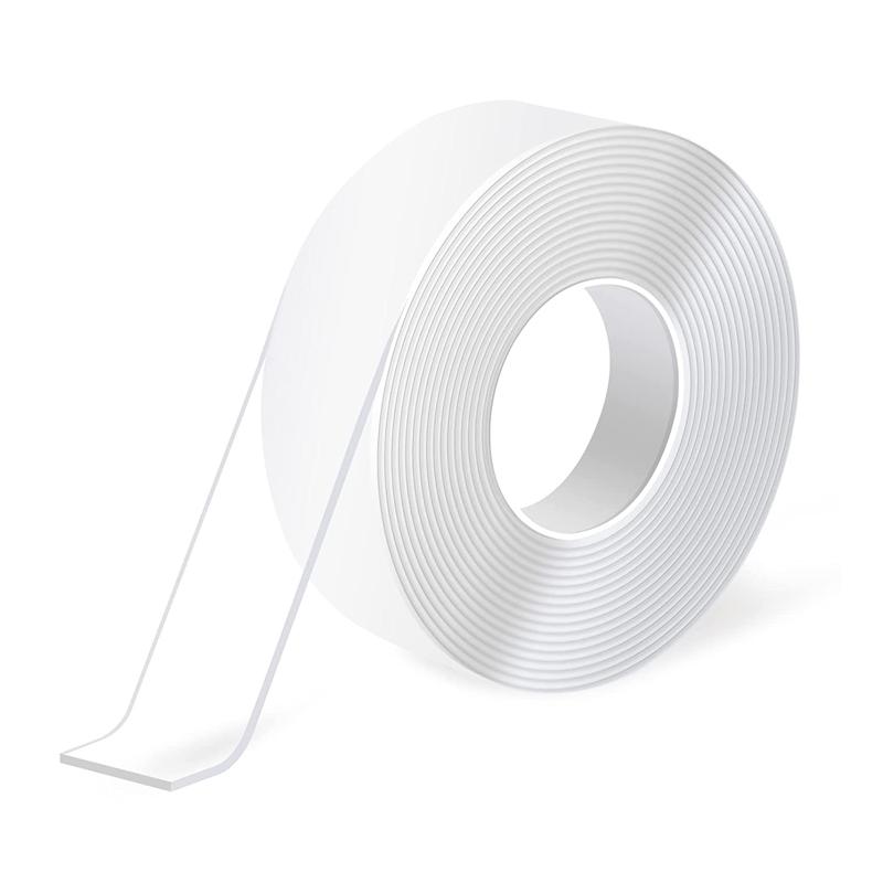 

Нано Двусторонняя Лента Многоцелевая Съемная Клейкая Прозрачная Лента для Крепления с Захватом Моющаяся Сильная Липкая Сверхпрочная Ковровая 20MM&1m&1mm