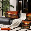 2D Sunset Desert Cactus Throw Pillow Covers Pattern Cushion Cover Suitable For Sofa Bedroom Car Pillow Cover