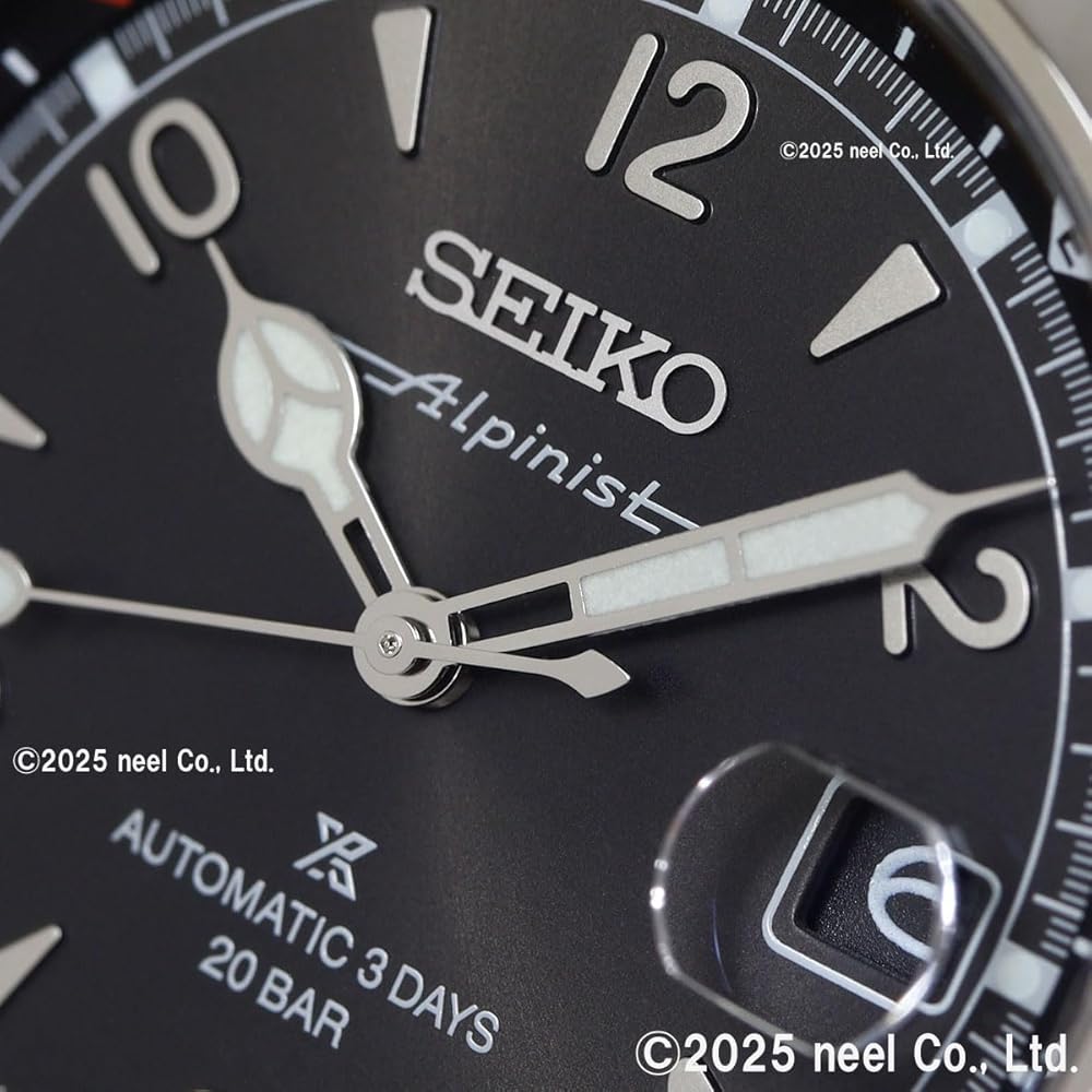 Seiko Prospex Alpinist Mechanical Automatic Watch Men's SBDC209 200m Water Resistant Stainless Steel Black Dial