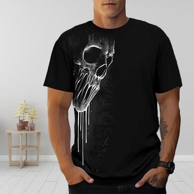 New Summer Men's Fashion T-shirt Personality Devil Printed Men's T-shirt Top
