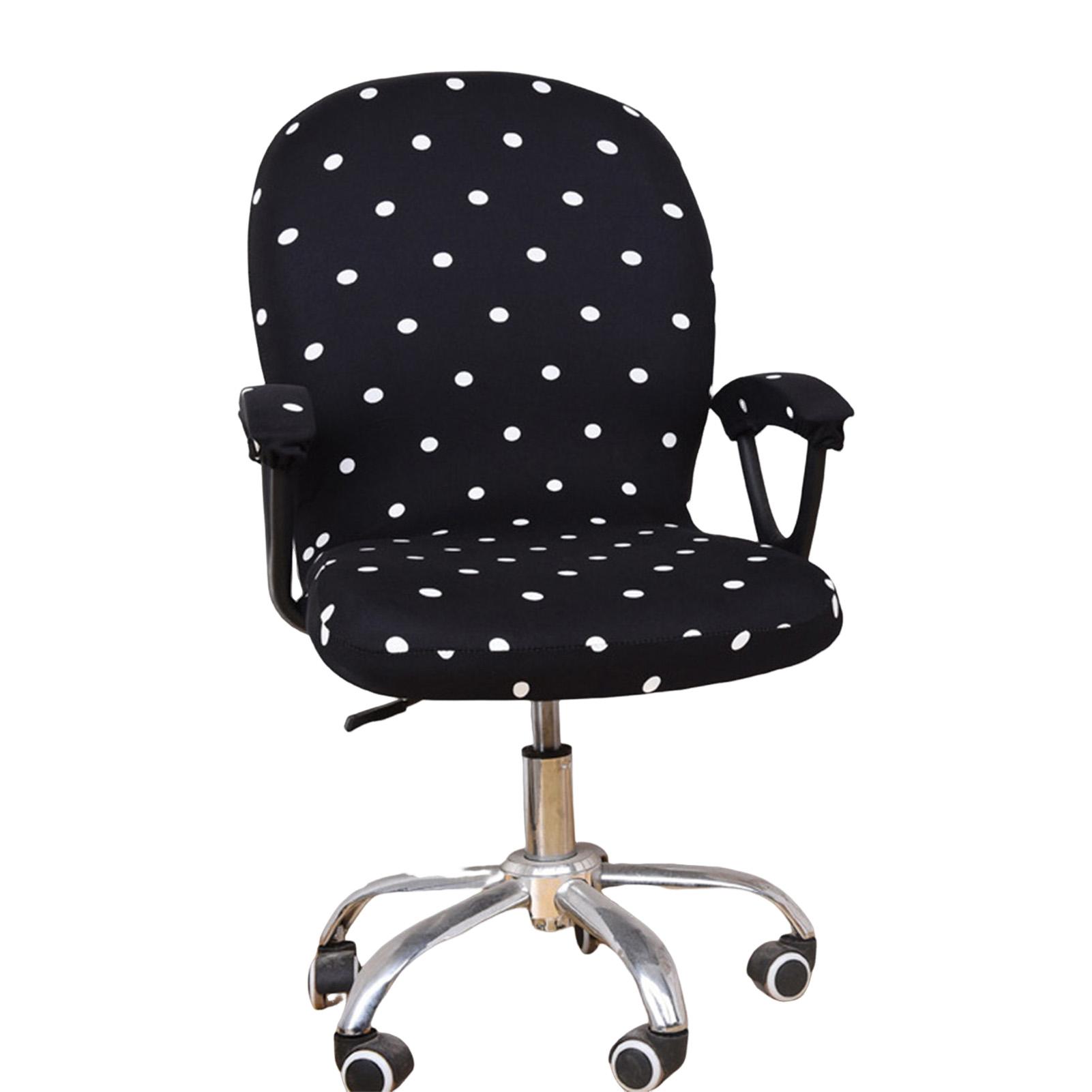 Rotating Chair Slipcovers Protector Removable Rotating Boss Chair Slipcovers for Universal Rotating Chair