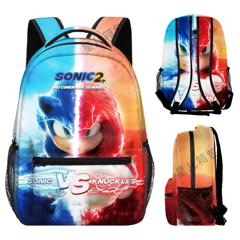 School Bag Elementary School Student Animation Backpack Cartoon School Bag 3D Digital Color Printing Oxford Cloth Backpack