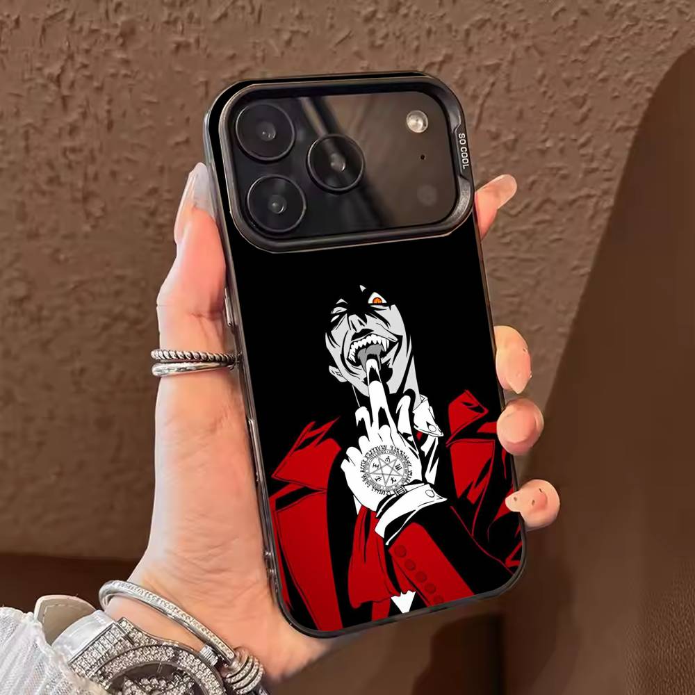 

Anime H-hellsing S Phone Case For iPhone 17,16,15,14,13,12,11,Pro Max,Plus Candy Silver Cover iPhone16pro