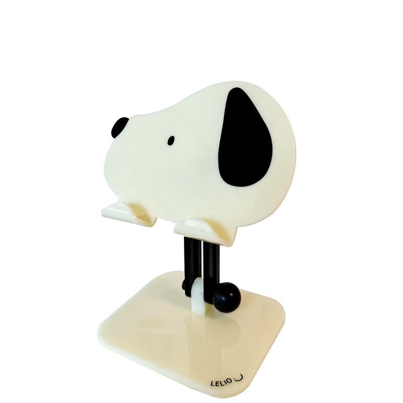 Adorable Puppy Phone & Tablet Stand - Universal Folding Acrylic Holder розовый