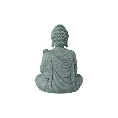 Tea Pet Oriental Culture Sandstone Buddha Green Sandstone Zen Buddhist Ornament Sitting Posture Lawn