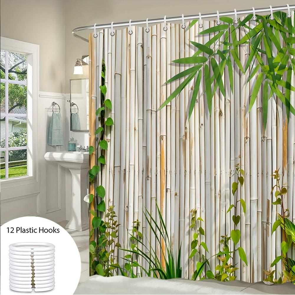 Waterproof Shower Curtain with Bamboo Forest Design Bringing a Natural and Relaxing Atmosphere To Your Bathroom Space
