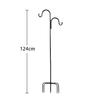 Wrought Iron Shepherd's Hook for Outdoor Bird Feeders, Lanterns, and Hanging Baskets