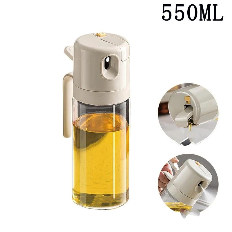 Kitchen Oil Spray Bottle Household Spray Pour Dual-use Air Fryer Olive Oil Cooking Oil Barbecue Spray Atomized Oil Spray Bottle