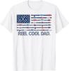 Reel Cool Dad Camo American Flag Fishing Father’s Day T-Shirt