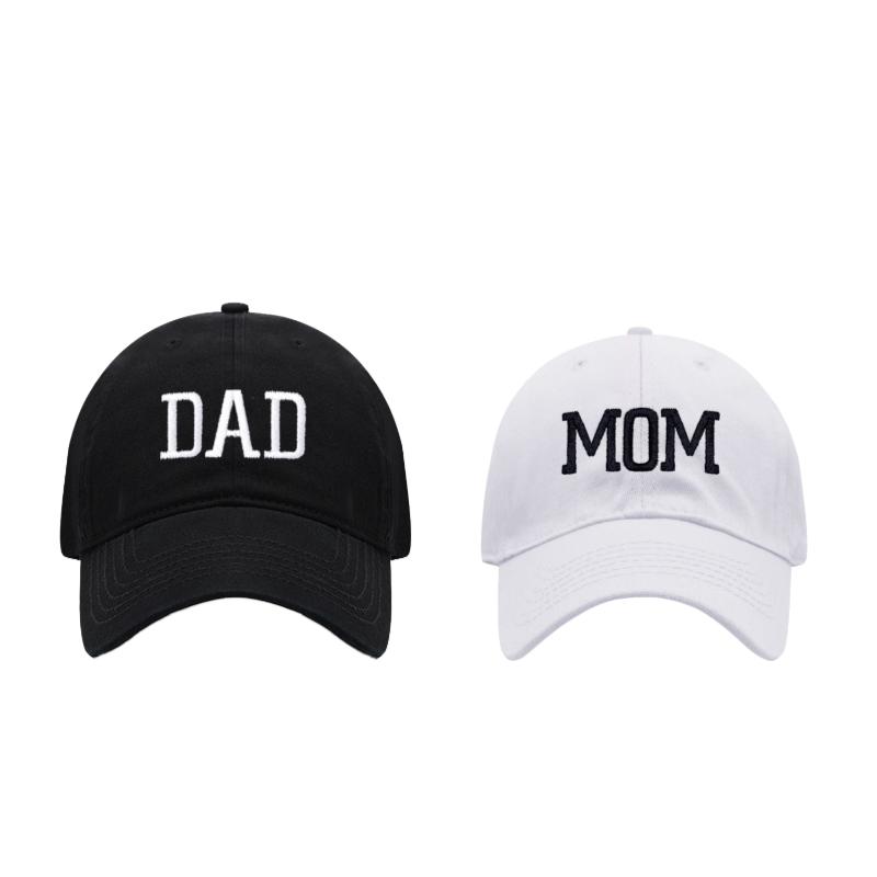 DAD MOM Embroidered Baseball Hat Men's and Women's Retro Vintage Fashion Couple Hat Hip Hop Hat