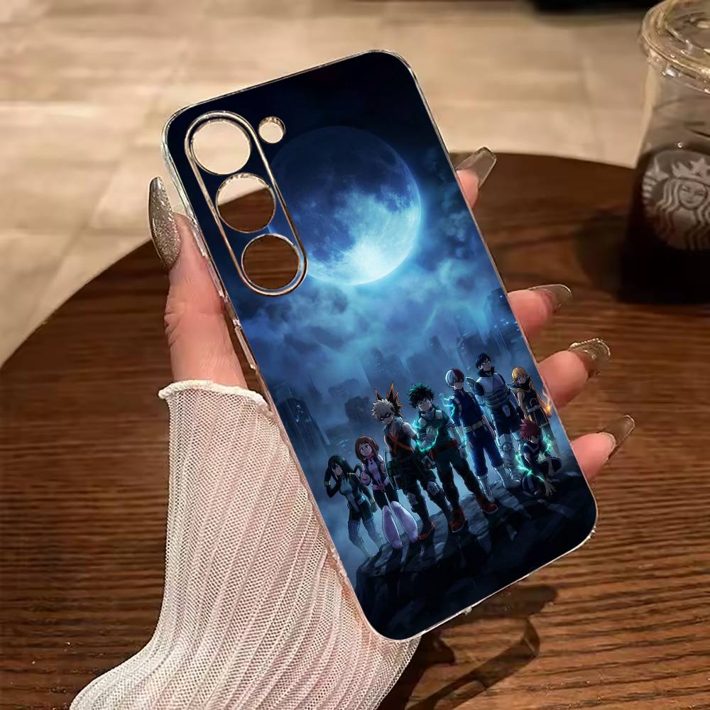 

Classic Anime-My H-Hero A-Academia Clear Phone Case for Samsung Galaxy A71, A70, A52, A51, A40, A30 Samsung a52 a52S