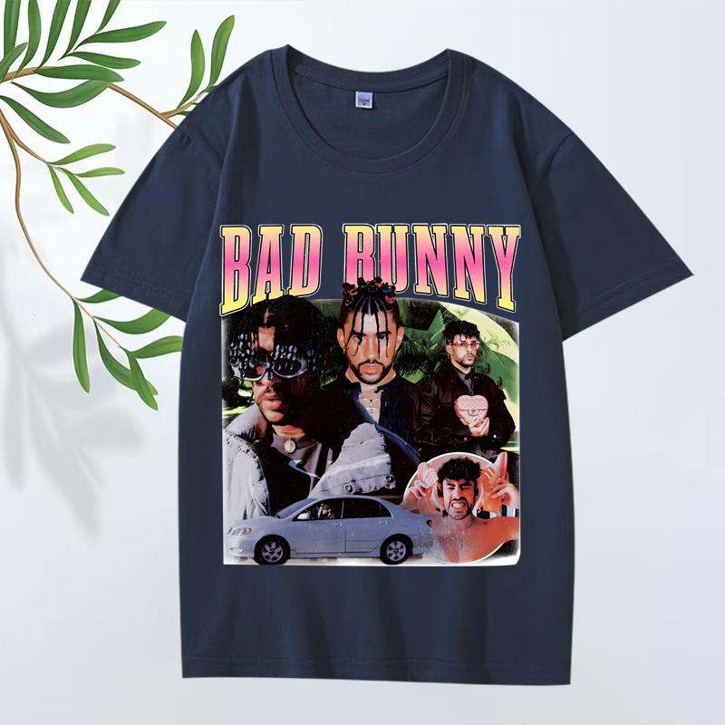 Bad Bunny Classic T Shirt 2025 New Unisex s Women Oversized 100 Cotton Streetwear Short Sleeve Summer Print Graphics Unisex Tops