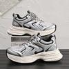 Shoes Men's Popular Silver Dad Shoes Men's 2025 New Mesh Breathable Spring Platform Sports and Leisure Men's Shoes