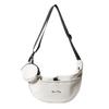 Japanese casual dumpling bag sports wind messenger bag women's large-capacity canvas bag students class shoulder commuting bag tide