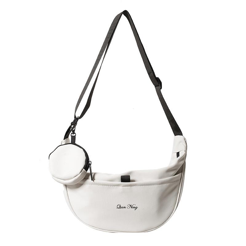 Japanese casual dumpling bag sports wind messenger bag women's large-capacity canvas bag students class shoulder commuting bag tide