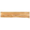 VidaXL Table Top with Live Edge 180x20x3.8cm Solid Mango Wood, Wooden Table Top, Accent Table Top, 370473