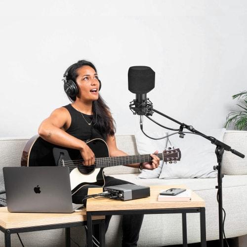 Alctron PF8 Professional Simple Studio Microphone Screen, Acoustic Filter, Desktop Recording Windscreen, Microphone Pop Filter