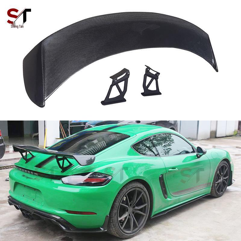 Porsche 718 981/987 Cayman GT4 Carbon Fiber Rear Spoiler Wing