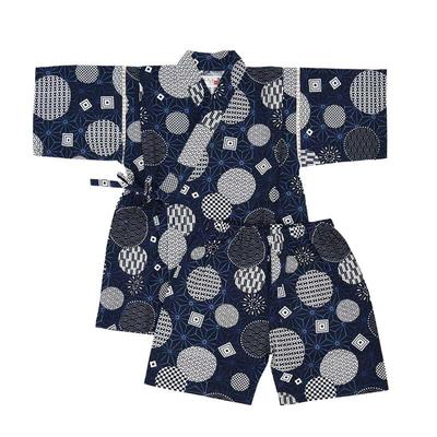 Angelic Nina R6 Jinbei Suit Japanese Polka Dot Boy's (6. (Navy), 100cm)